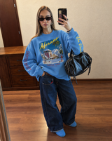 Merano Skiing Sweater - Light-Blue