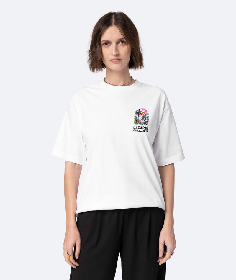 BACARDÍ x On Vacation - Do What Moves You T-Shirt - White