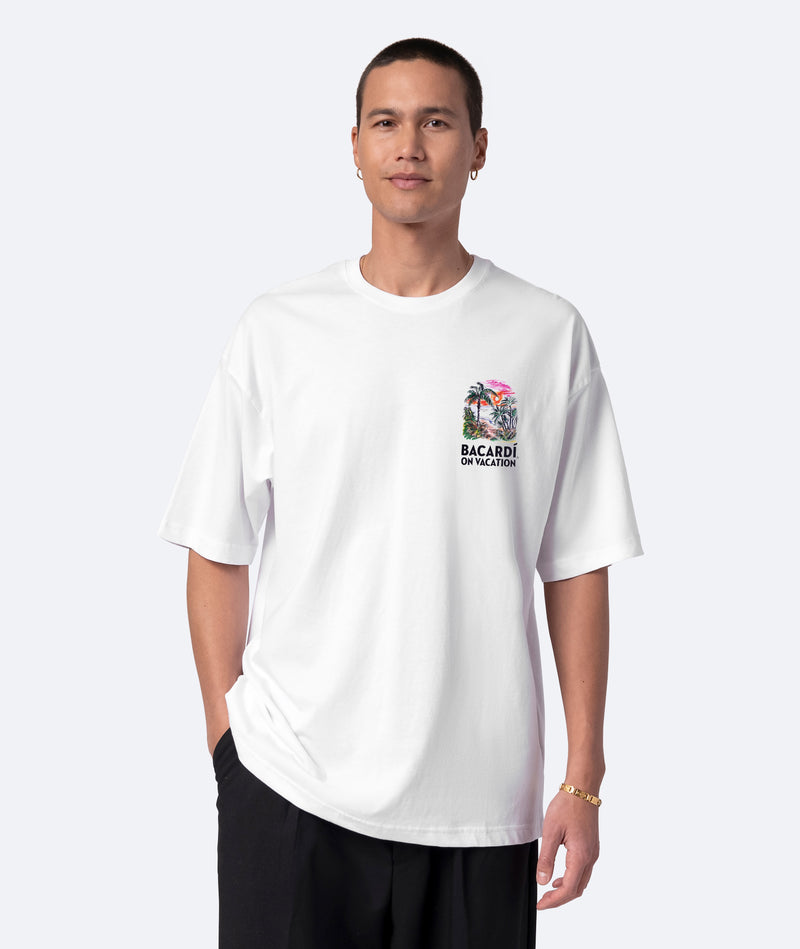 BACARDÍ x On Vacation - Do What Moves You T-Shirt - White