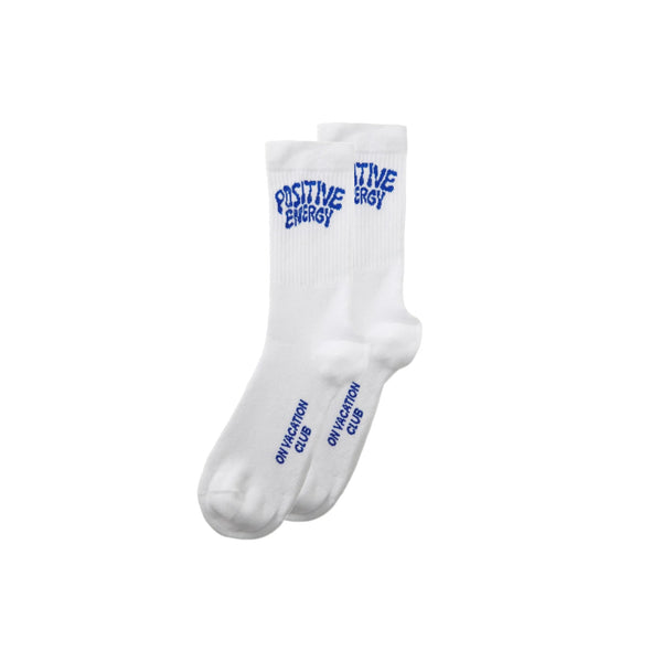 Positive Energy Tennis Socks - White
