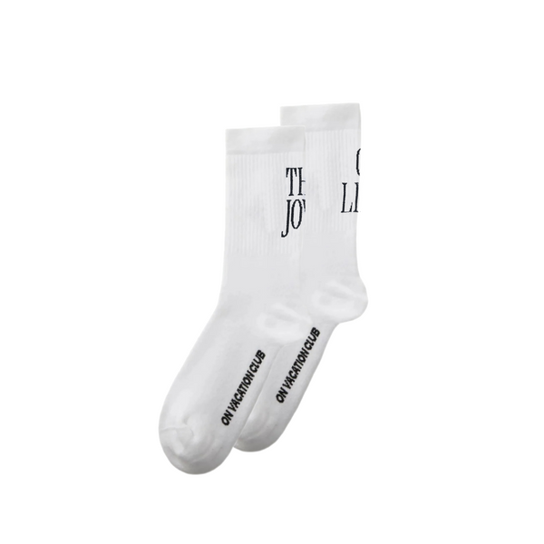 The Joys Of Life Socks - White