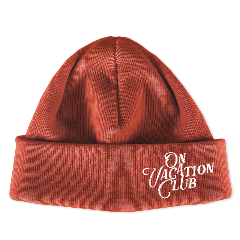 Calligraphy Merino Beanie - Copper