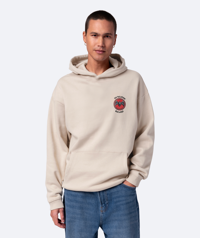 BACARDÍ x On Vacation - Mojito Hoodie - Stone