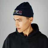 Short Merino Beanie OVC Logo - Navy