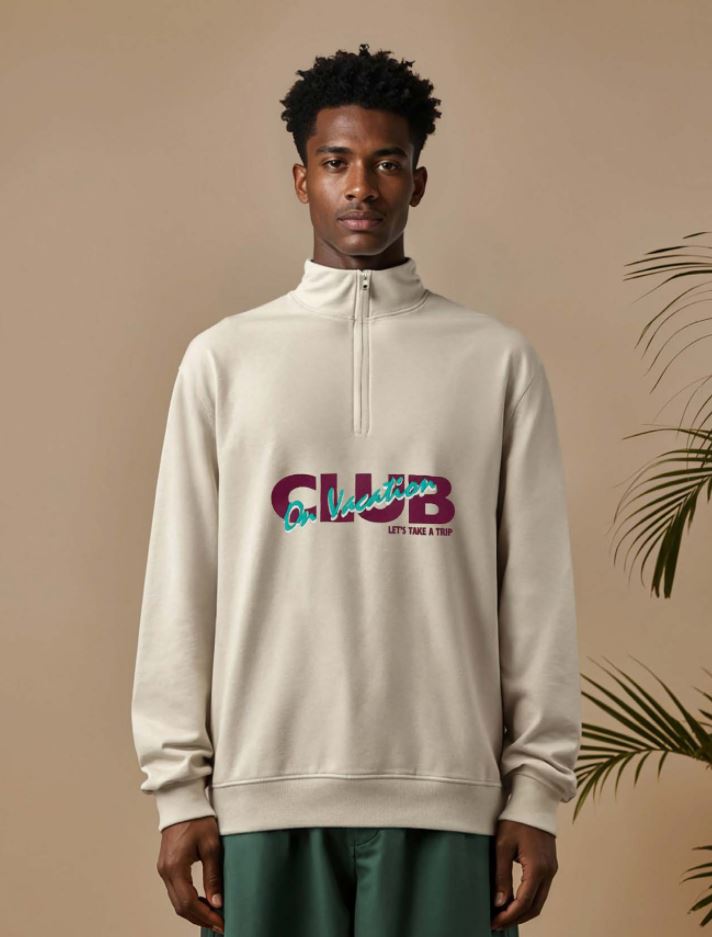 Members Club Sweat Troyer - Off-White