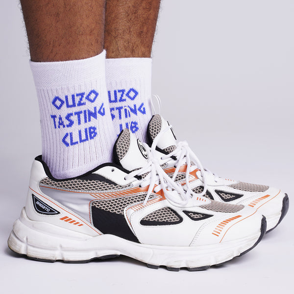 Ouzo Tasting Tennis Socks - White