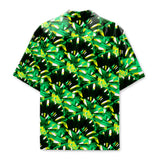 Palm Viscose Shirt- Green