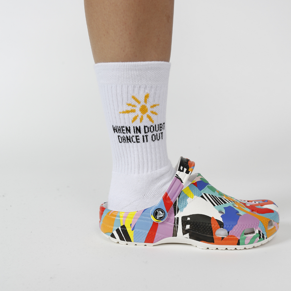 Chris Luno Dance it Out Socks - White