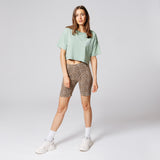 Do Nothing Club Ladies Cropped T-Shirt - Mint