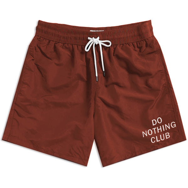 Do Nothing Club Swim Shorts - Bordeaux