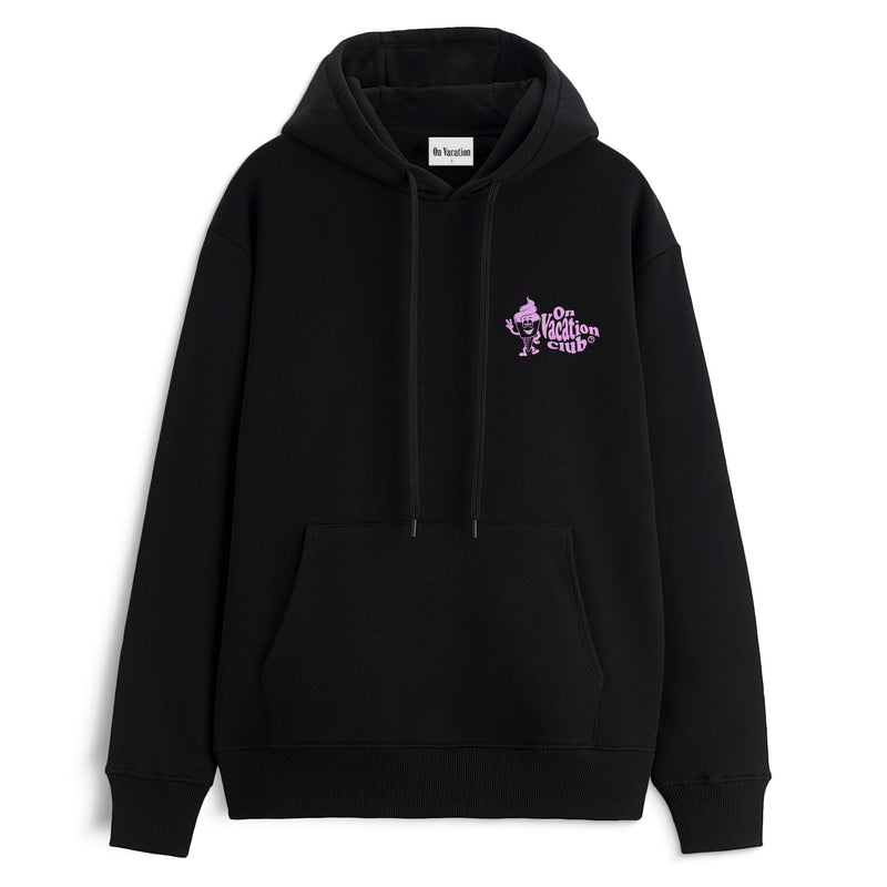 Ice Ice Baby Ladies Hoodie - Black