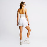 Ladies' Tennis Emblem Shorts- White