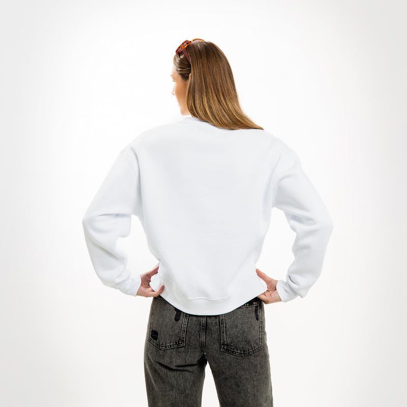 College Ladies' Sweater - White