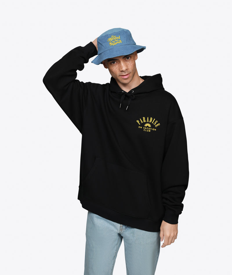 Too Blessed to be Stressed Corduroy Bucket Hat - Blue
