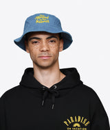 Too Blessed to be Stressed Corduroy Bucket Hat - Blue