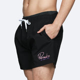 Paradise Is Very Nice Swim Shorts - Black