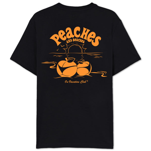 Peaches and Beaches T-Shirt - Black