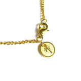 Round Logo Pendant Necklace - Gold