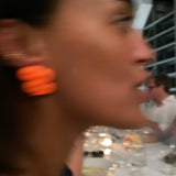 Onda Earrings - Neon Orange