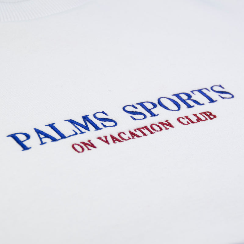 Palms Sports Ladies Cropped Hoodie - White