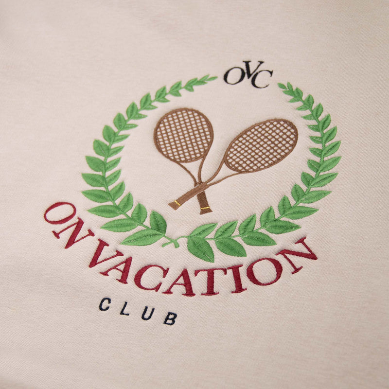 Ladies' Tennis Emblem Sweater - Sand